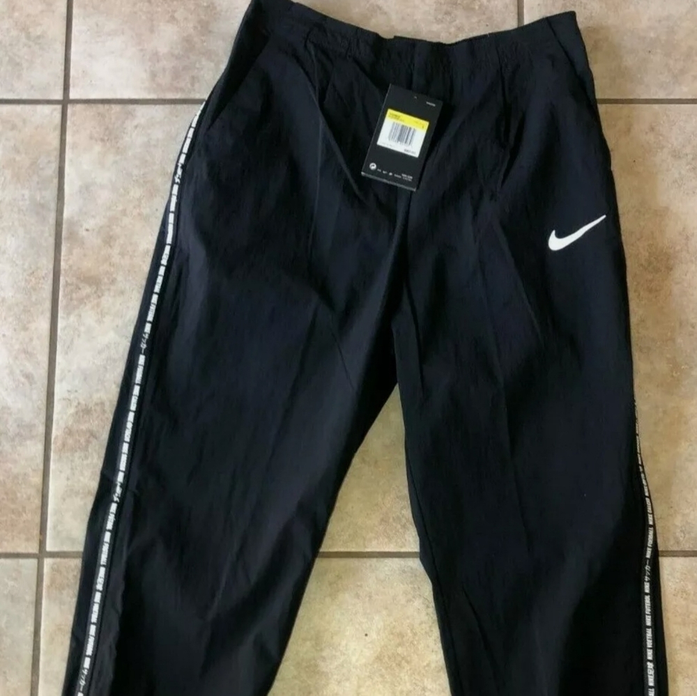 Womens Nike FC Soccer Training Pants /Jogger Black AQ0658 Sz M